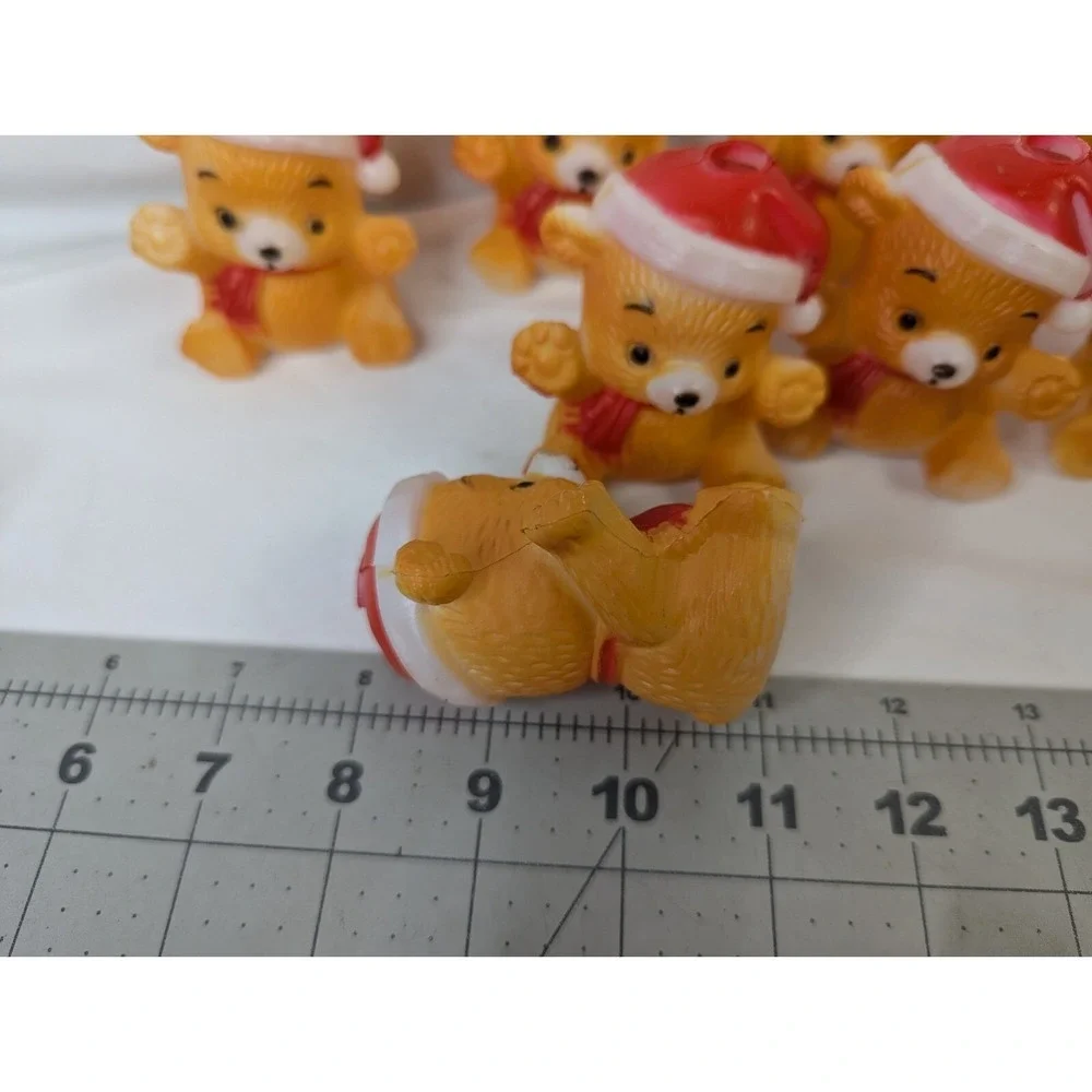 Christmas Teddy Bear String Light Covers Plastic Lot of‎ 10